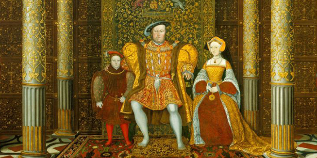 Schilderij van Koning Henry VIII van Engeland.