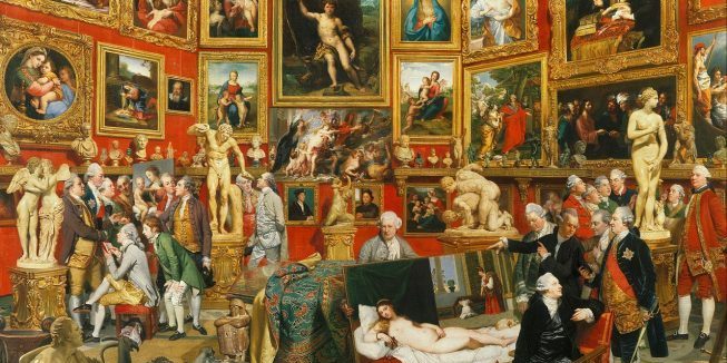 The Tribuna of the Uffizi door Johan Zoffany